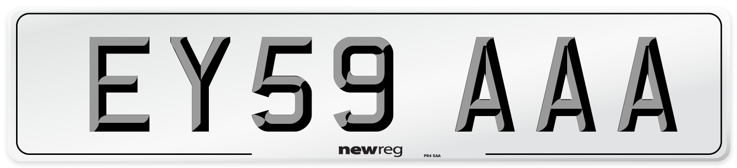 EY59 AAA Number Plate from New Reg